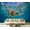 Color3, variant on Peel and Stick Wallpaper Blue ocean waves from underwater bubbles Modern Art Wall Mural Decor Self Adhesive and Removable 100in x 144in