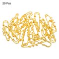 thumbnail image 3 of Uxcell 3 Holes Brooch Pins 2 Inch Metal Decorative Collar Safety Pins Clips, Gold Tone, 20pcs, 3 of 5