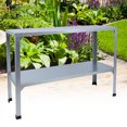 thumbnail image 4 of Potting Bench, Multipurpose Double Layers Waterproof Adjustable Shelf Outdoor Potting Table  for Backyard, 4 of 7