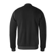 thumbnail image 3 of Hat and Beyond Men's Classic Striped Collar Button Down Letterman Varsity School Jacket with Side Pockets, 3 of 4