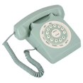 thumbnail image 5 of Antique European vintage landline phone Green High Definition Call Large clear button, home phone, 5 of 5