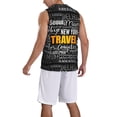 thumbnail image 2 of Honeii Travel print basktball shirt for men and women, Unisex basketball jersey for Theme party-Small, 2 of 6