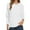 White, variant on Oversized Women's Sweater – Casual Crewneck Long Sleeve Lightweight Knit Pullover Top with Chest Pocket, Loose Fit Cozy Fashion Layer