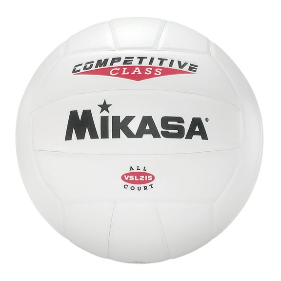 Mikasa VSL215 Competitive Class Indoor/Outdoor Volleyball, White
