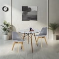 thumbnail image 4 of Comedor Circular Mundo In Cristal 4 Personas Sillas acojinadas Gris Minimalista, 4 of 7