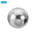 thumbnail image 3 of Uxcell M6x24mm Ball Nuts Knob, 2 Pack Thread 304 Stainless Steel Round Blind Hole Screw Cap Cover, Silver, 3 of 5
