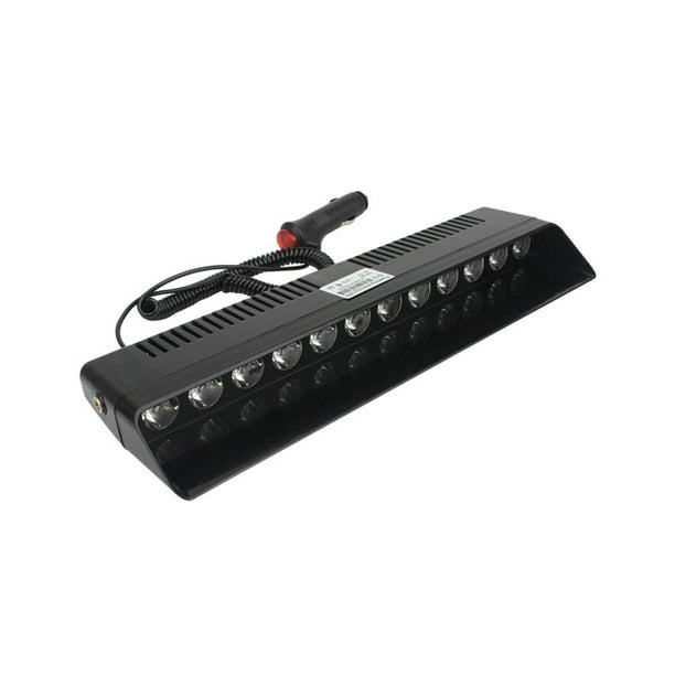 Luz estroboscópica para parabrisas de coche, luz de advertencia para salpicadero, 12 Uds. LED con ventosas, luz estroboscópica de advertencia para Luz amarilla