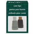 thumbnail image 2 of PCP Replacement Cane Tips, Reinforced Rubber Grip, Grey, 1 inch (2.5 cm) diameter, 2 of 2