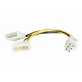 thumbnail image 1 of StarTech.com 6in LP4 to 6 Pin PCI Express Video Card Power Cable Adapter - Power adapter - 4 pin internal power (M) to 6 pin PCIe power (M) - 6 in - LP4PCIEXADAP - Power adapter - 4 pin internal power (M) to 6 pin PCIe power (M) - 6 in - for P/N: ATX2POWER430, ATX2POWER530, RMC4450, ATX2POW500HS, ATX2POW450HS, ATX2POW400HS, 1 of 4