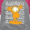 thumbnail image 3 of Garfield - Garfield Repeated - Toddler & Youth Girls Raglan Graphic T-Shirt, 3 of 5