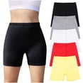 thumbnail image 5 of Jalioing 5 PCS Girls Athletic Biker Shorts High Waist Stretchy Yoga Dance Shorts Cotton Shorts, 5 of 7