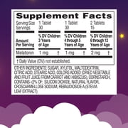 Zarbees Childrens Sleep Chewable Tablet with Melatonin, Grape, 30 Count