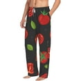 thumbnail image 2 of Balery Tomatoes1 print Men's Pajama Pants,Ultra Lightweight Pjs,Lounge Pant-XX-Large, 2 of 9
