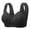 Black, variant on Womens Bras Comfortable Wireless Comfortable Breathable And Gathered Thin Cups Underwear Daily Bra 46