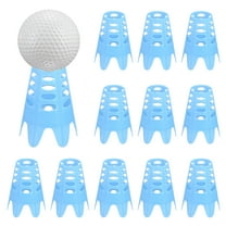 Uxcell Golf Simulator Tees [12PCS] - Plastic Golf Tees Use for Driving Range & Winter Turf  - [Blue - 1.77 IN]