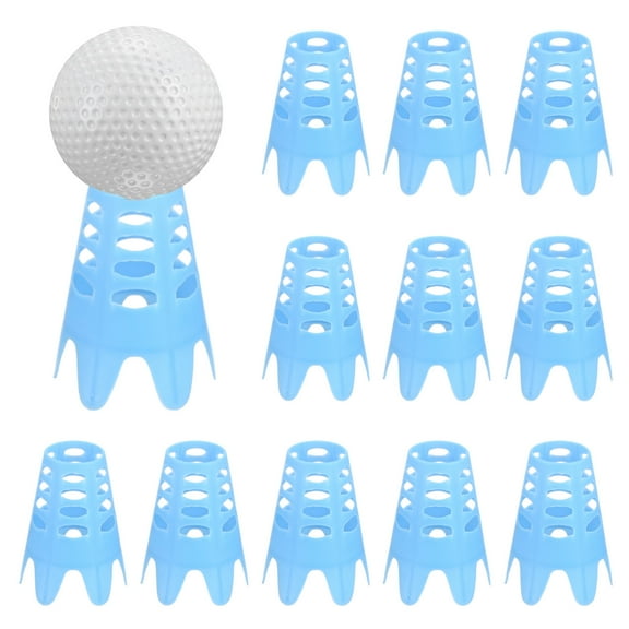 Uxcell Golf Simulator Tees [12PCS] - Plastic Golf Tees Use for Driving Range & Winter Turf  - [Blue - 1.77 IN]