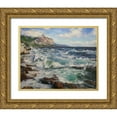 thumbnail image 1 of Cernov, Ivan 24x20 Gold Ornate Wood Framed with Double Matting Museum Art Print Titled - The Coast of my Soul, 1 of 4