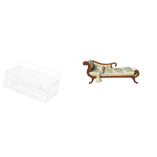 Cesta de almacenamiento colgante,Cesta de almacenamiento para gabinete organizador de pared colgante,Estantes de pared con decoración de granja,Sofá en miniatura para muñecas,Muebles de casa
