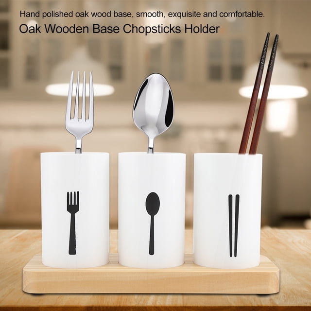 Three Box Sturdy Practical Anti-slip Cutlery Holder And Base, Flatware Holder With Base, For Home Restaurant