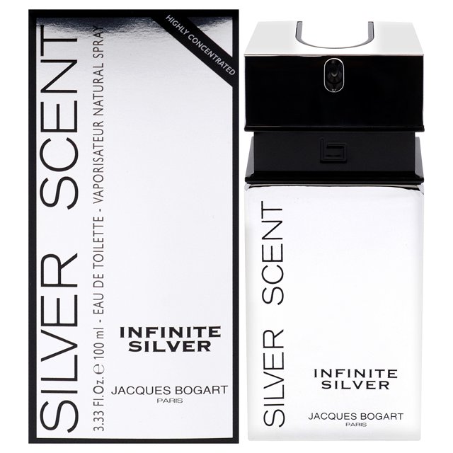 Silver Scent Infinite Silver de Jacques Bogart para hombres - Spray EDT de 3,33 oz