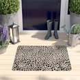 thumbnail image 2 of Black and Tan Leopard Print Flannel Non Slip Door Rugs,Washable Door Mats Indoor,Decorative Door Mats,Dirt-Resistant and Absorbent Doormat for Entrance,Bedroom,Kitchen,Bathroom,23.5x16in(60x40cm), 2 of 5