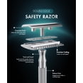thumbnail image 3 of Utopia Care Double Edge Safety Razor for Men & Women with 10 Premium Stainless Steel Blade Refills, Reusable Single Blade Razor, Silver, 3 of 10
