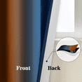 thumbnail image 3 of Yakamok Blackout Ombre Dark Blue and Burnt Orange Curtains for Bedroom, Gradient Room Darkening Curtains, Grommet Thermal Insulated Light Blocking Window Curtain for Living Room,52 x 84 Inch,2 Panels, 3 of 8