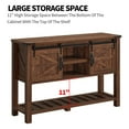 thumbnail image 4 of OKD Farmhouse Entryway Table w/ Sliding Barn Doors, Reclaimed Barnwood, 4 of 8