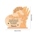thumbnail image 3 of Mother's Day Gesture Wooden Family Gesture Home Decor Ornament Wooden Crafts, 3 of 6