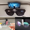 thumbnail image 4 of LEEYNEER 2 PCS Glasses Holders for Car Sun Visor  Bling Crystal Rhinestones Car Eyeglasses Sunglasses Hanger Mount with Ticket Card Clip for Women Girls, 4 of 7