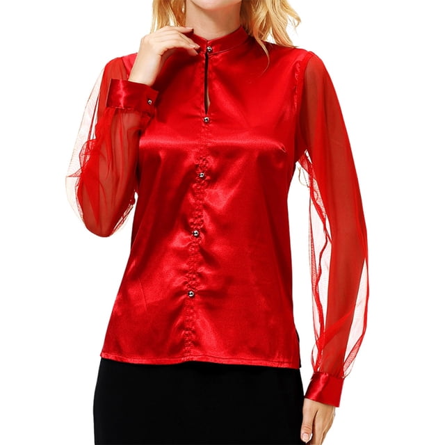 WEAIXIMIUNG T-Shirts Amusants pour Femmes, Mode Décontractée, Manches Longues, Imitation Soie