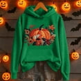 thumbnail image 3 of Womens Hoodies Dark Green Women's Halloween Themed Hoodie with Pockets Fall Winter Sweatshirts for Women XL, 3 of 4