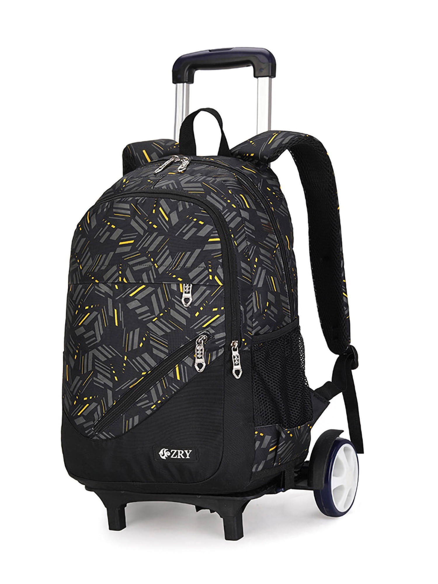 Eloshman Boys Bookbag Multi Pockets Daypack Multipurpose Large Capacity Rolling Backpack Anti