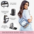 thumbnail image 3 of Kedzie Backstage Clear Sling Crossbody Bag, Black (Women's), 3 of 7
