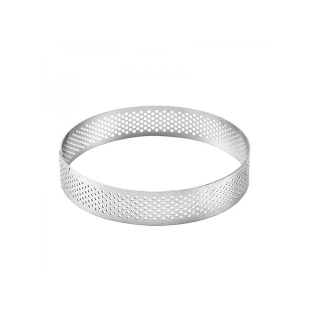 MarinaVida Stainless Round Perforated TartRing Mousse Cake Ring