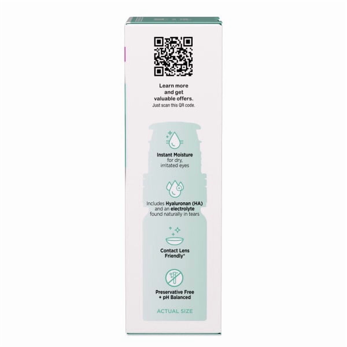 5 Pack - Blink Boost Preservative-Free Lubricating Eye Drops, Eye Care Drops for Dry Eyes, Instant Moisture for Dry Irritated Eyes & Comfort Throughout the Day, Contact Lens Friendly, 10 mL