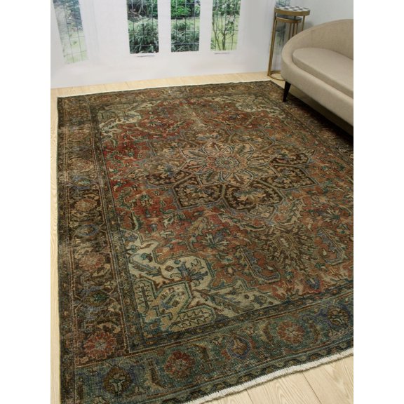 Fine VTG Hayden Rose/Brown Rug, 8'3" x 10'9"