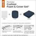 thumbnail image 3 of Classic Accessories Montlake FadeSafe Water-Resistant Patio Lounge Back Cushion Cover, 23 x 20 x 4 inch, Heather Grey, 3 of 15