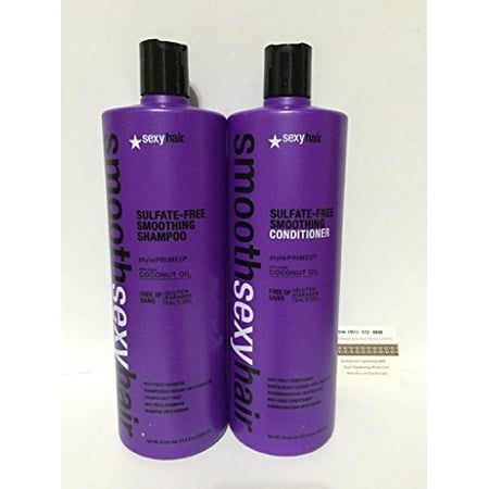 Sexy Hair Smooth Sexy Hair Sulfate Free Smoothing Shampoo and Condtioner Duo (Best No Sulfate Shampoo And Conditioner)