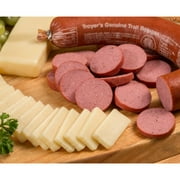 Walnut Creek Trail and Swiss Gift Set, 1.25 lb Hickory Smoked Trail Bologna and Two 6 oz Packs Lacey Baby Swiss Cheese