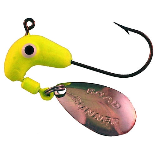 Blakemore Road Runner Heads, 1/4 oz, Chartreuse, 12pk