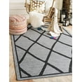 thumbnail image 2 of Unique Loom Diamonds Outdoor Modern Geometric Area Rug or Runner, 2 of 5