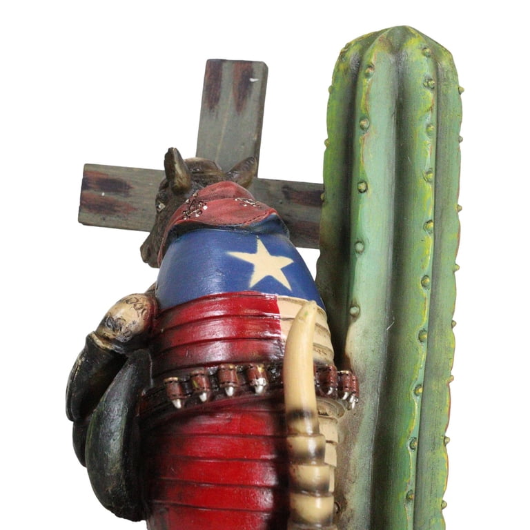 Rustic Western Armadillo Cowboy by Saguaro Cactus Praying By The Cross  Figurine - Walmart.com