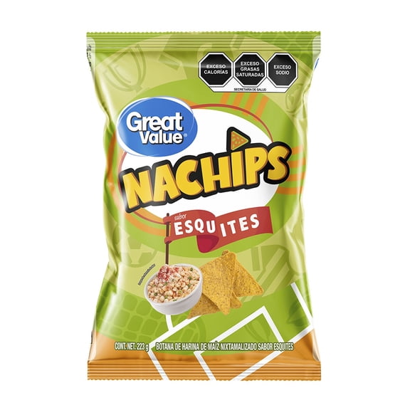 Botana Great Value Nachips sabor esquites 223 g