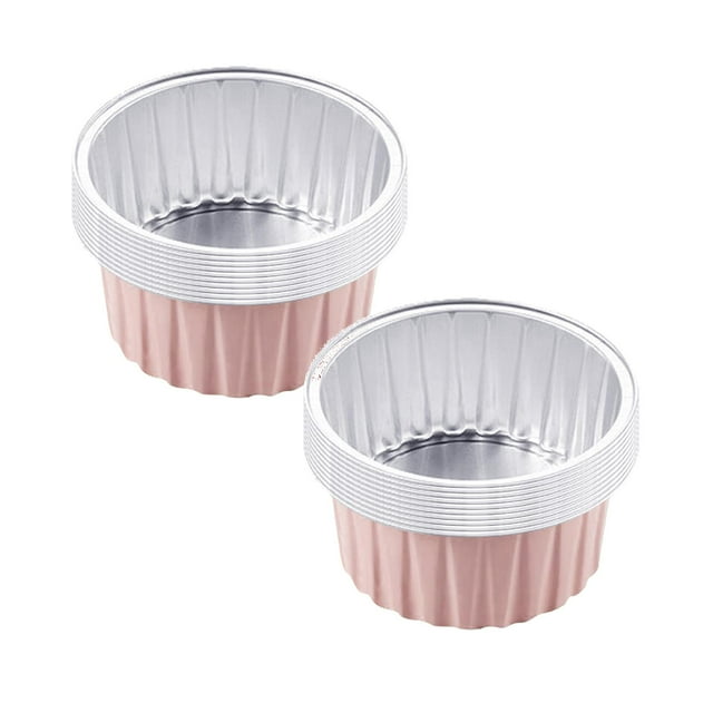 Oleegame 2 Pièces Rouleau de Papier d'Aluminium 10 Pièces Coupes Rondes Réutilisables en Aluminium Papier d'Aluminium pour Friteuse à Air Chaud Rose