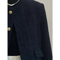 thumbnail image 6 of Black Small Fragrant Style Wool Jacket For Women Autumn Winter Advanced Sense Short Tweed Woolen Coat Temperament Outwear Tops, 6 of 6