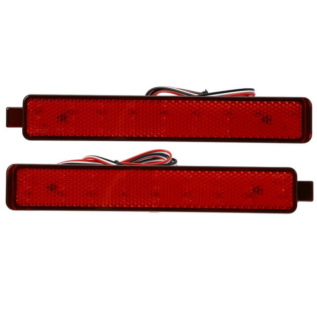 Trasero Parachoques Reflector Niebla Freno Cola Luz para GMC Rojo LED 1 Par