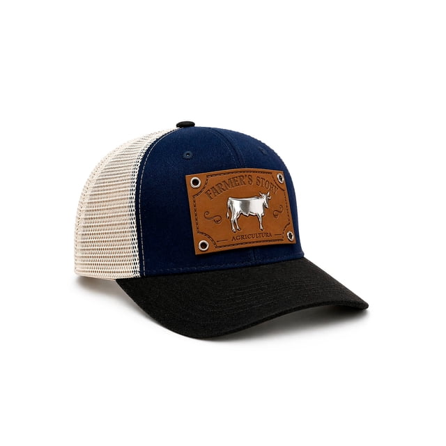 Knite Gorra Farmer Agro Prime Trucker Plata Ajustable Estilo Ranchero