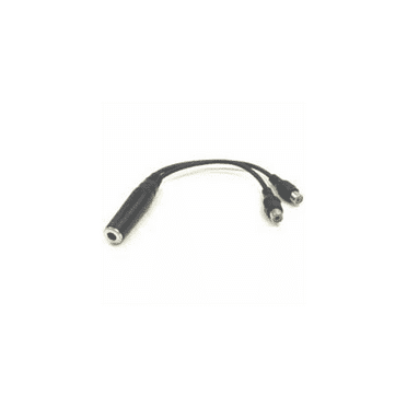 Hosa - YRA-115 - Y Cable - 1/4 in TS Female to Dual RCA Female