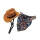 thumbnail image 5 of Accesorios de vestuario de vaquero de mascota sombrero de vaquero y pañuelo divertido para el cumpleaños del marino s, 5 of 8